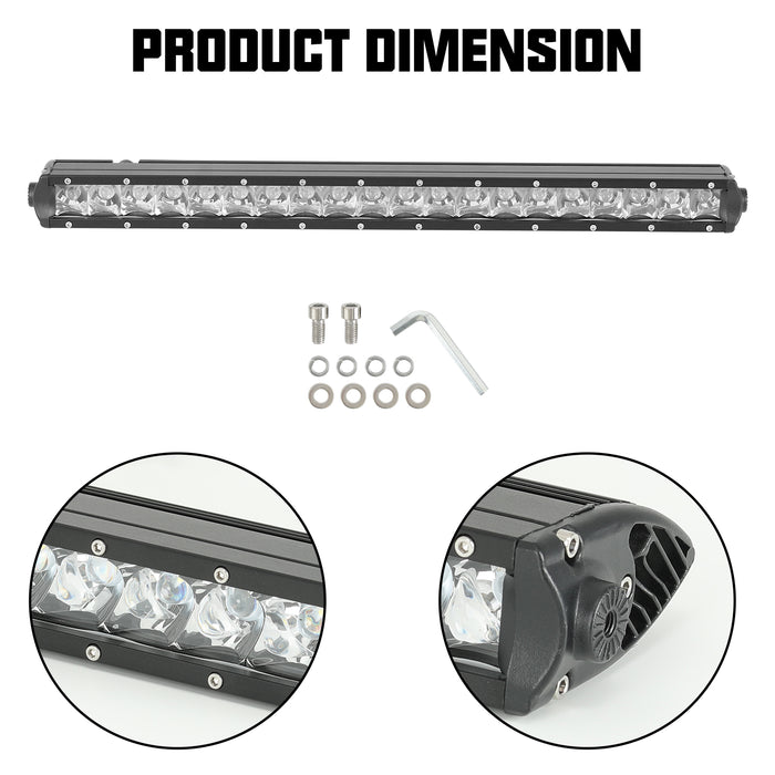 Sunpie Replacement Long LED Light Bar for Jeep Wrangler and Bronco Front Bumper