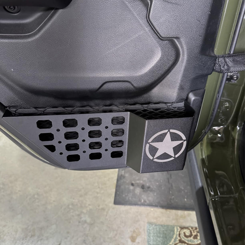 Jeep Metal Rear Door Storage Box for (2018-Present) Jeep Wrangler JL JLU 4XE and Gladiator JT (2PCS)