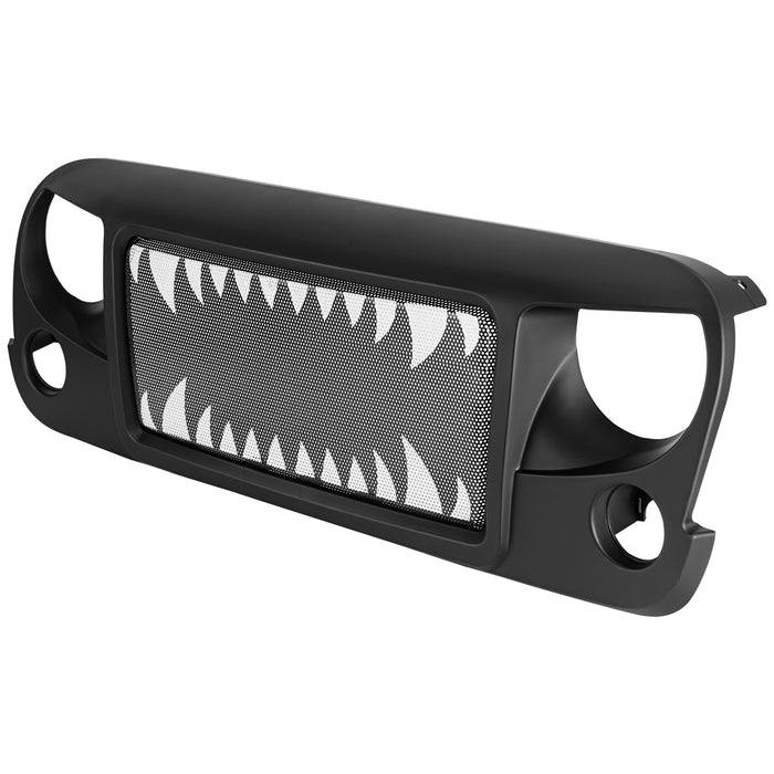 Avenger Shark Jeep Grille for 2007-2018 Jeep Wrangler JK/JKU