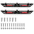2018-2024 Jeep Wrangler JLU 4 Door Black Stainless Steel Running Boards & Step Bars