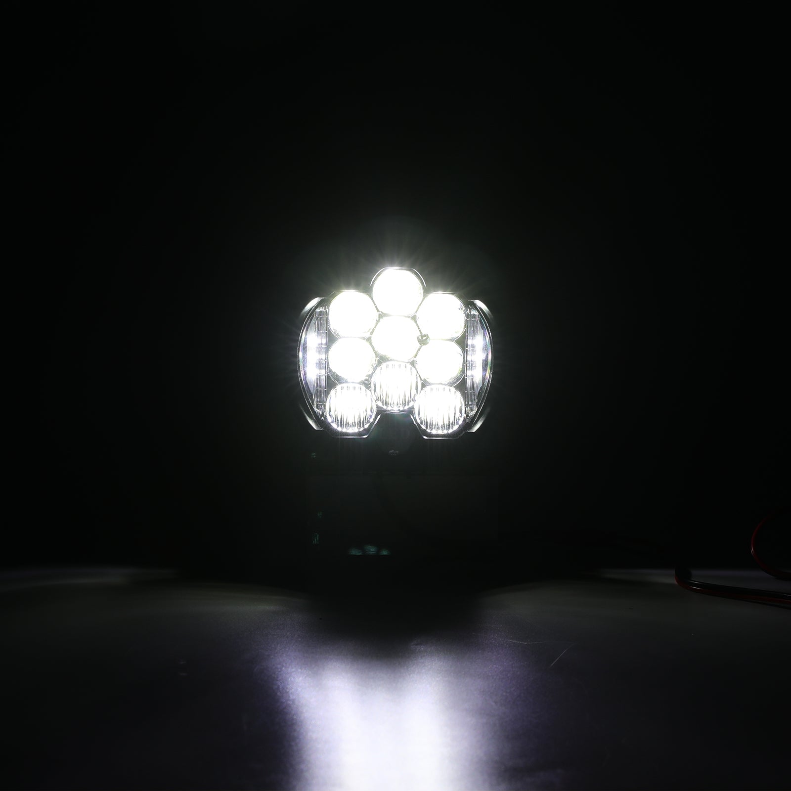 5" White/Amber Round LED Offroad Lights Spot Beam for Pickup Trucks SUV UTV ATV 4x4 (2pcs/set)