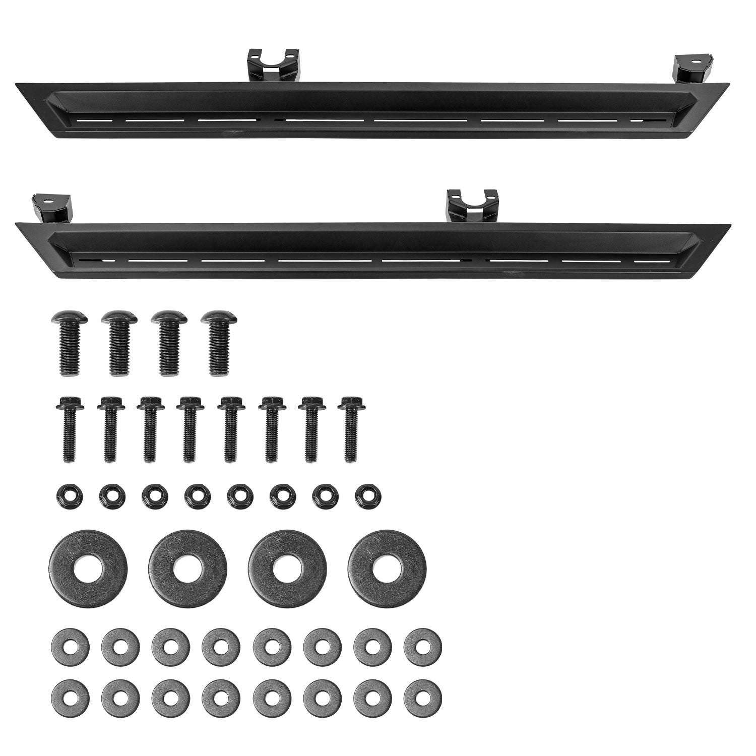 Jeep Running Boards Blade Series Carbon Steel Tubing for Jeep Wrangler 4xe JLU 4-Door (2018-2026）