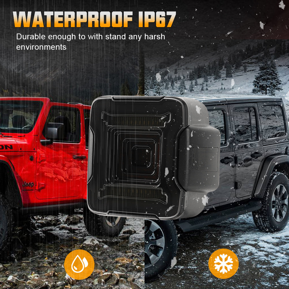 Jeep Tunnel LED Tail Lights for 2018-2026 Jeep Wrangler 4xe JL/JLU (2pcs/set)