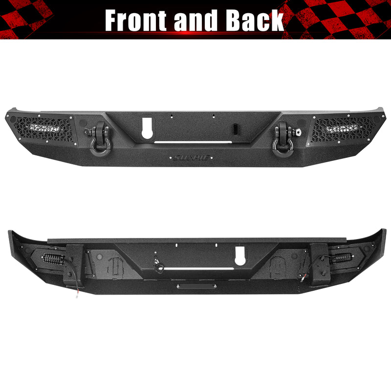 '19-'26 Jeep Gladiator JT Heavy-Duty Carbon Steel Rear Bumper (6 Colors Available)