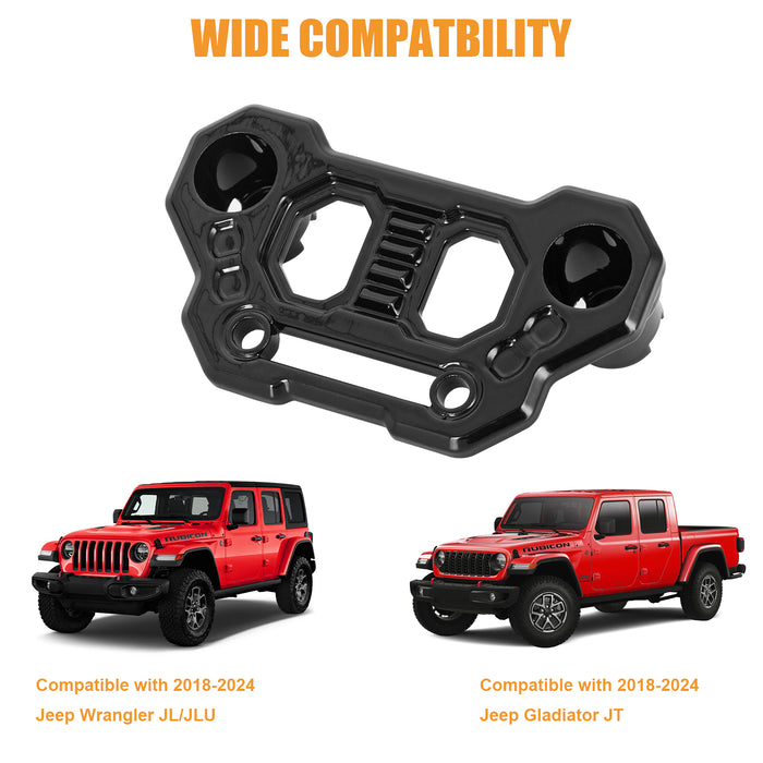 Front A-Pillar Off-Road Single/Dual Light Mounting Brackets for 2018+ Jeep Wrangler JL/JLU 4xe Jeep Gladiator JT