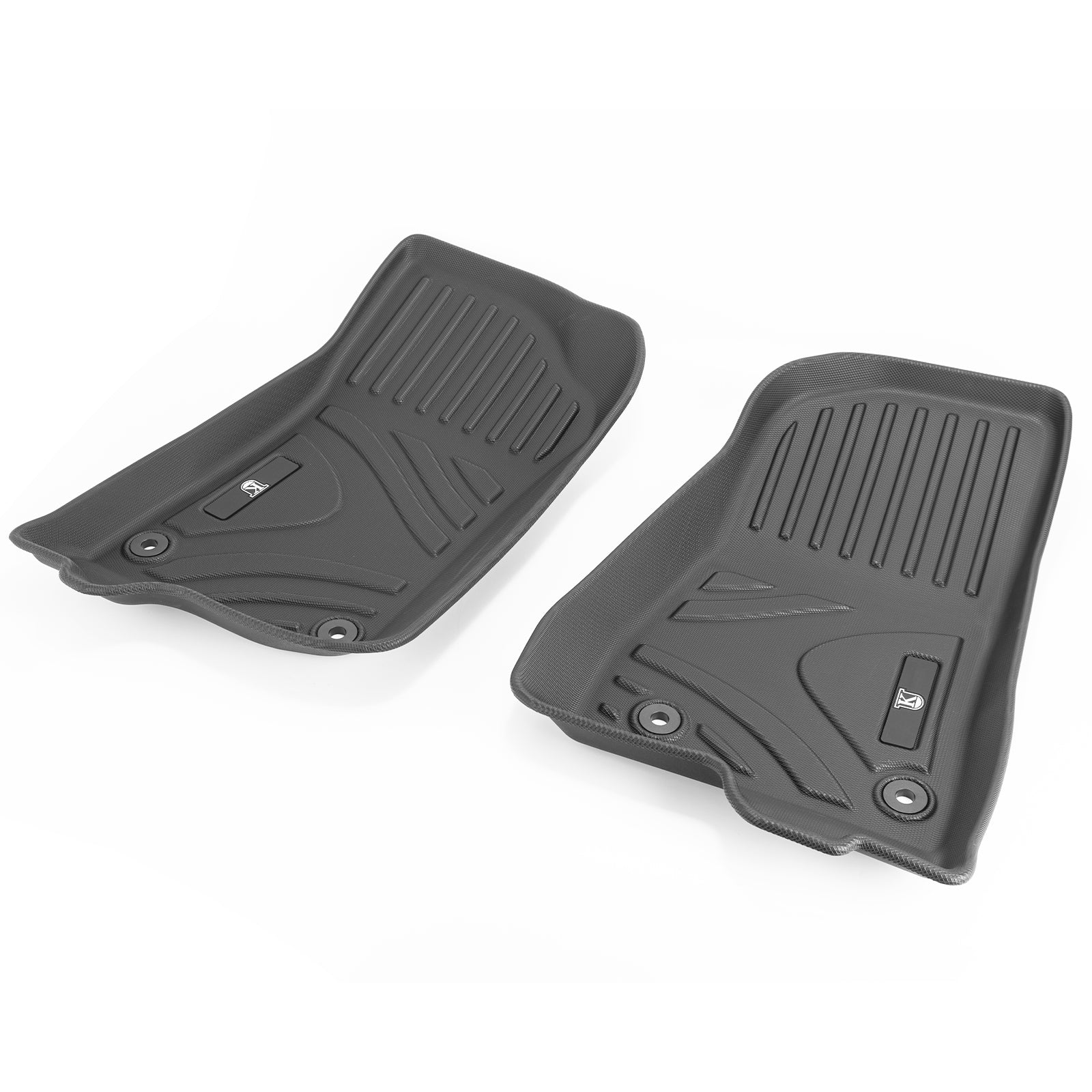 Jeep Front & Rear Floor Mats for 2021-2026 Jeep Wrangler 4xe 4-Door