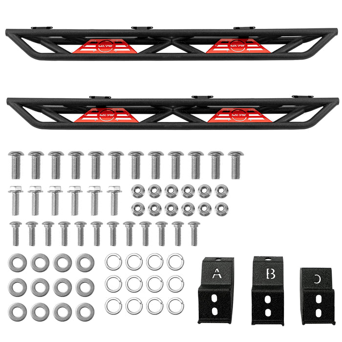 2019-2025 Jeep Gladiator (JT) Textured Black Stainless Steel Side Steps