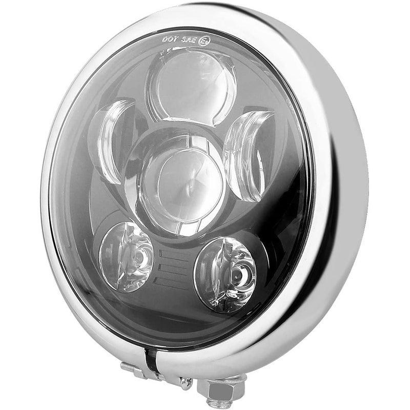 5-3/4"LED Headlight Housing Bucket Mounting Bracket for Harley Motorcycle