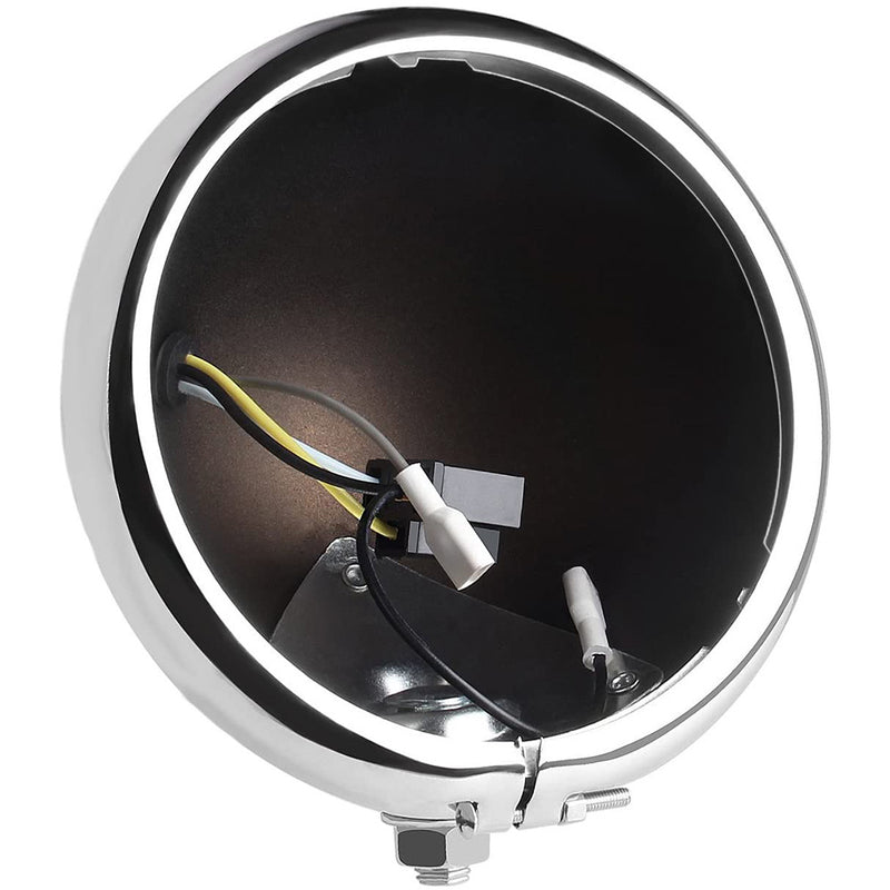 5-3/4"LED Headlight Housing Bucket Mounting Bracket for Harley Motorcycle