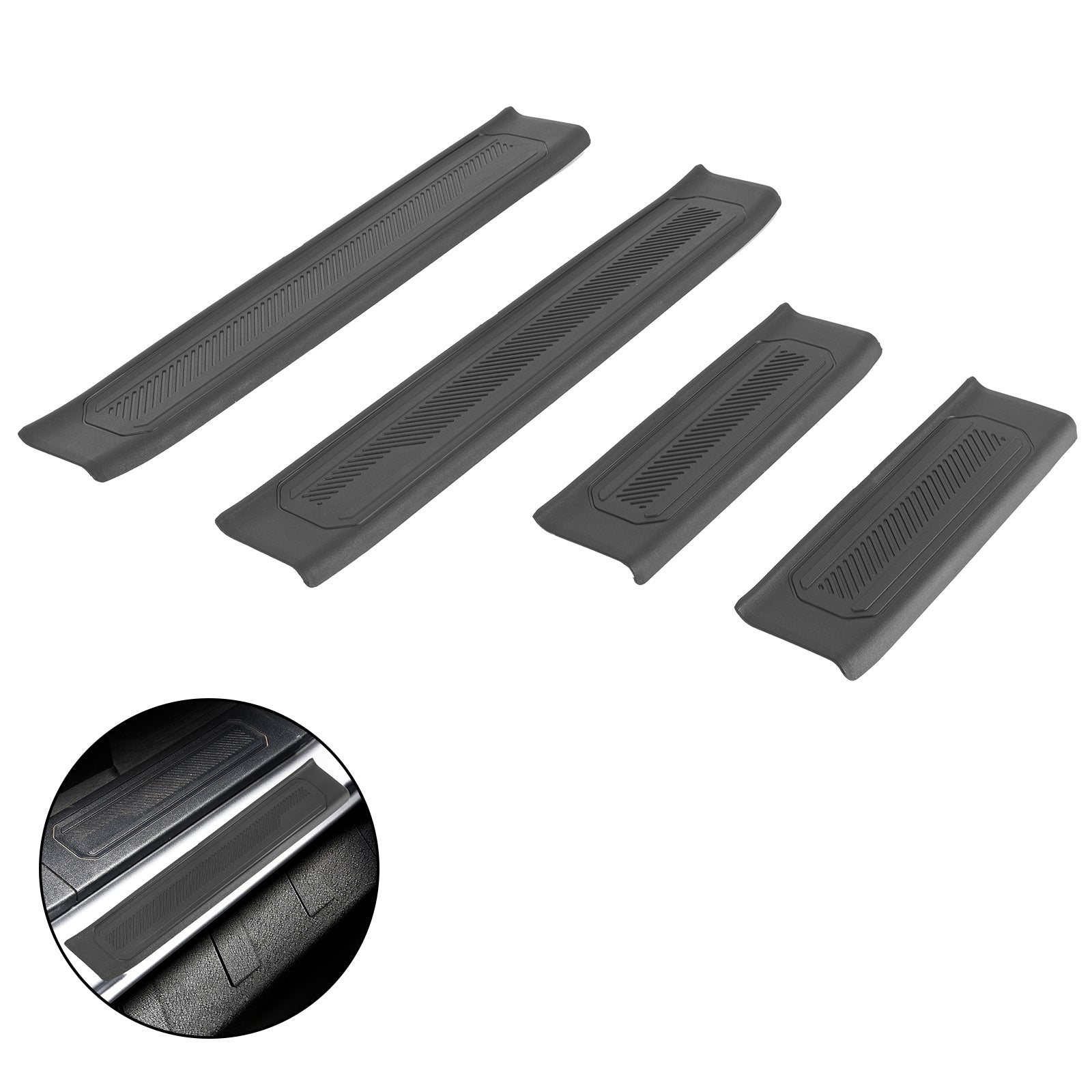 Ford Bronco Door Sill Scuff for 2021-2026 Bronco 4-Door 4 PCS (Not for Bronco 2-Door and Bronco Sport)