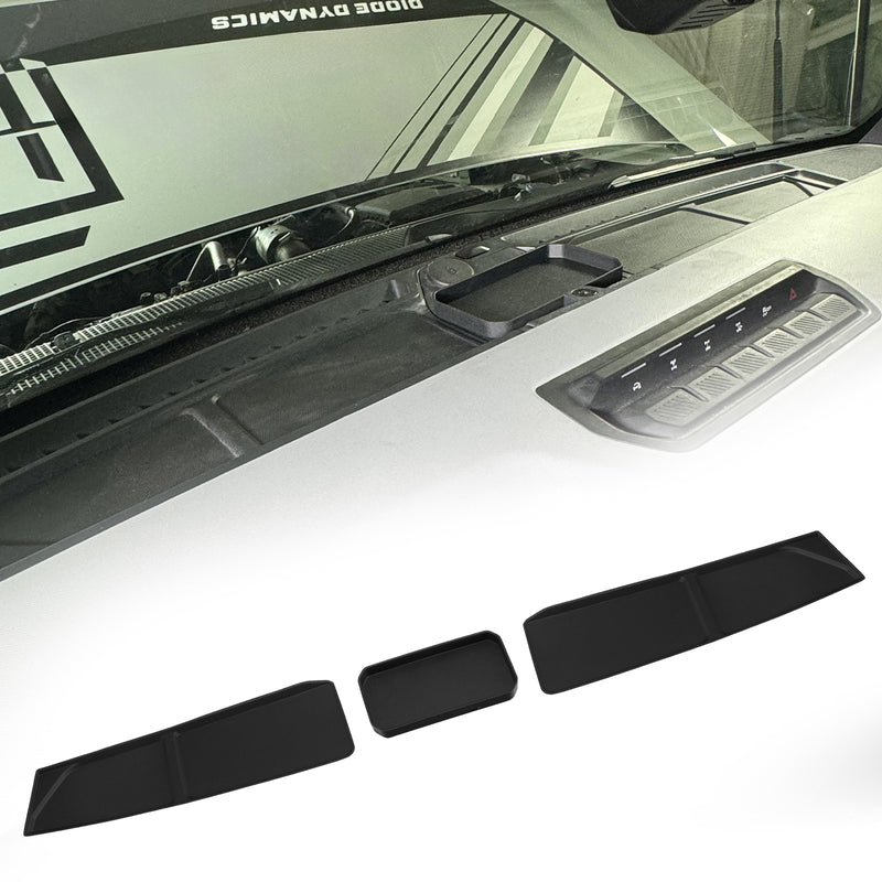TPE Anti-Slip Center Console Dash Tray for 2021-2025 Ford Bronco 2/4-Door (3PCS)
