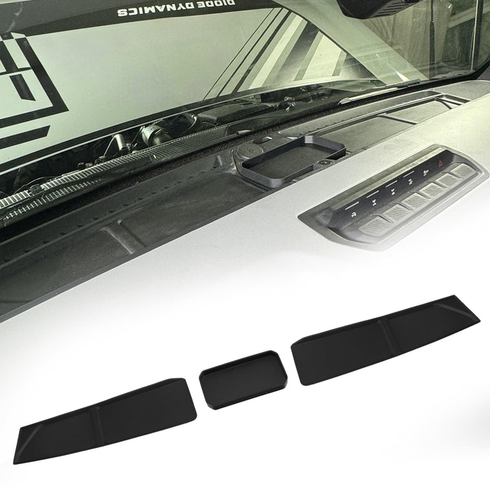 TPE Anti-Slip Center Console Dash Tray for 2021-2025 Ford Bronco 2/4-Door (3PCS)