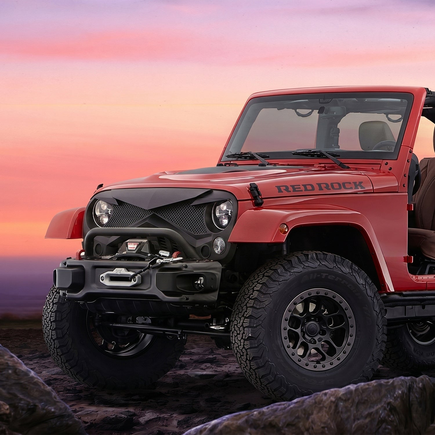 Knight Armor Front Grille for Jeep Wrangler JK (2007–2018)