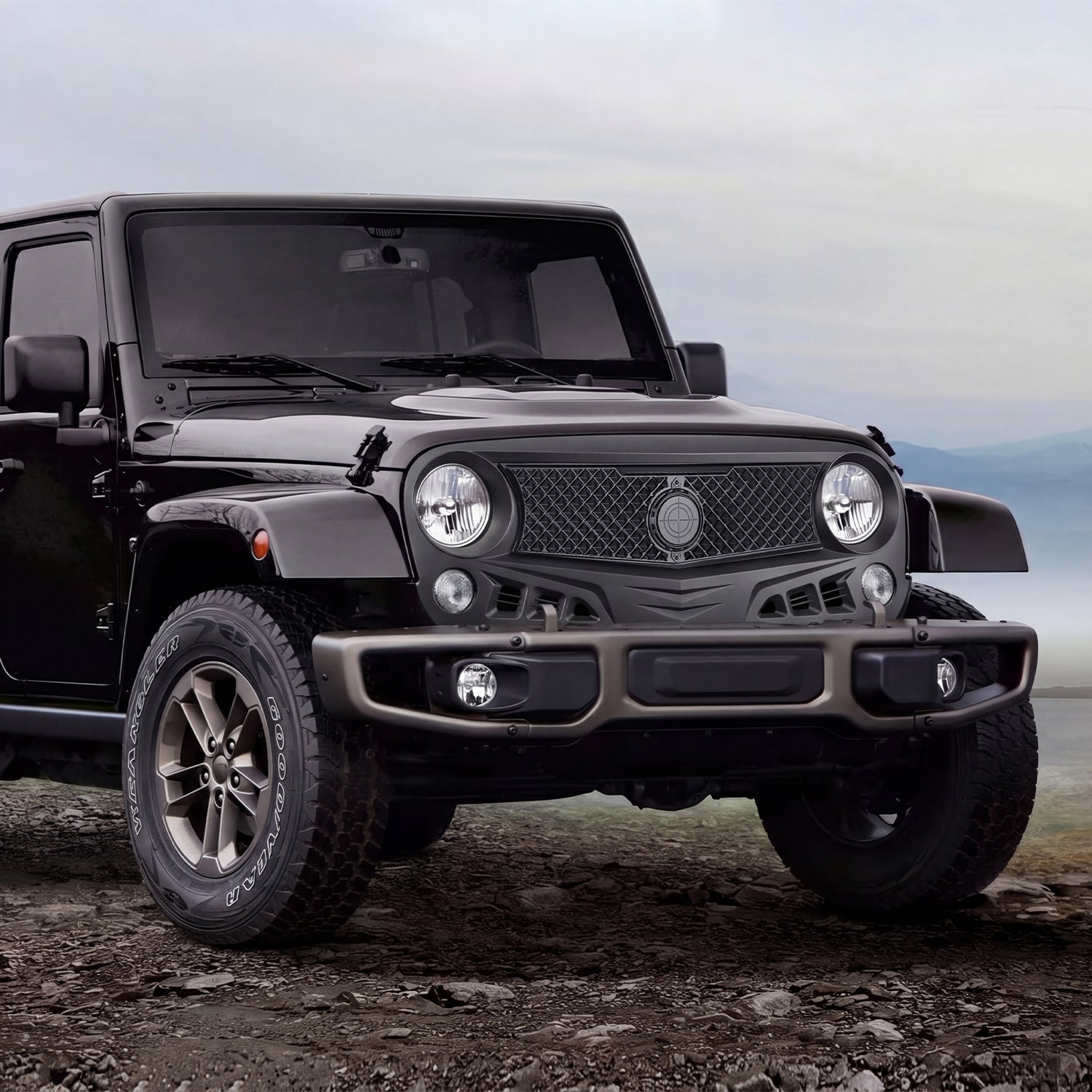Aggressive Siege Style Grille for Jeep Wrangler JK JKU 2-4 Door (07–18)