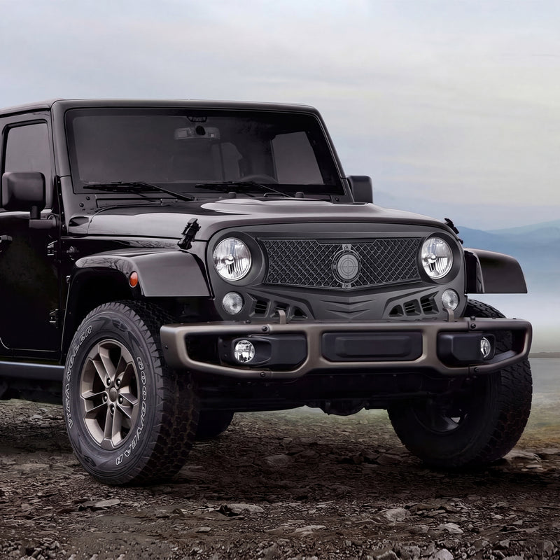 Aggressive Siege Style Grille for Jeep Wrangler JK JKU 2-4 Door (07–18)