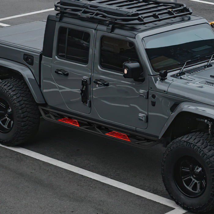 2019-2025 Jeep Gladiator (JT) Textured Black Stainless Steel Side Steps