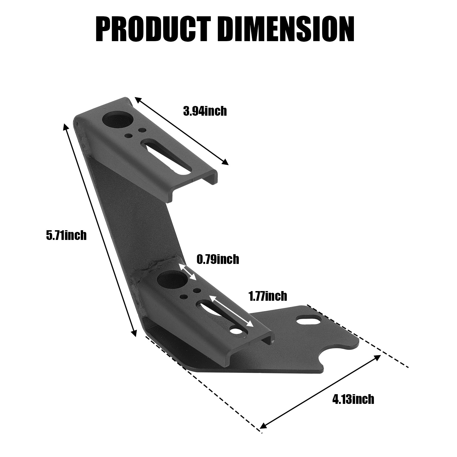 Front A-Pillar Off-Road Dual Light Mounting Brackets for 2021-2026 Ford Bronco 2/4 Door (2Pcs/Set)