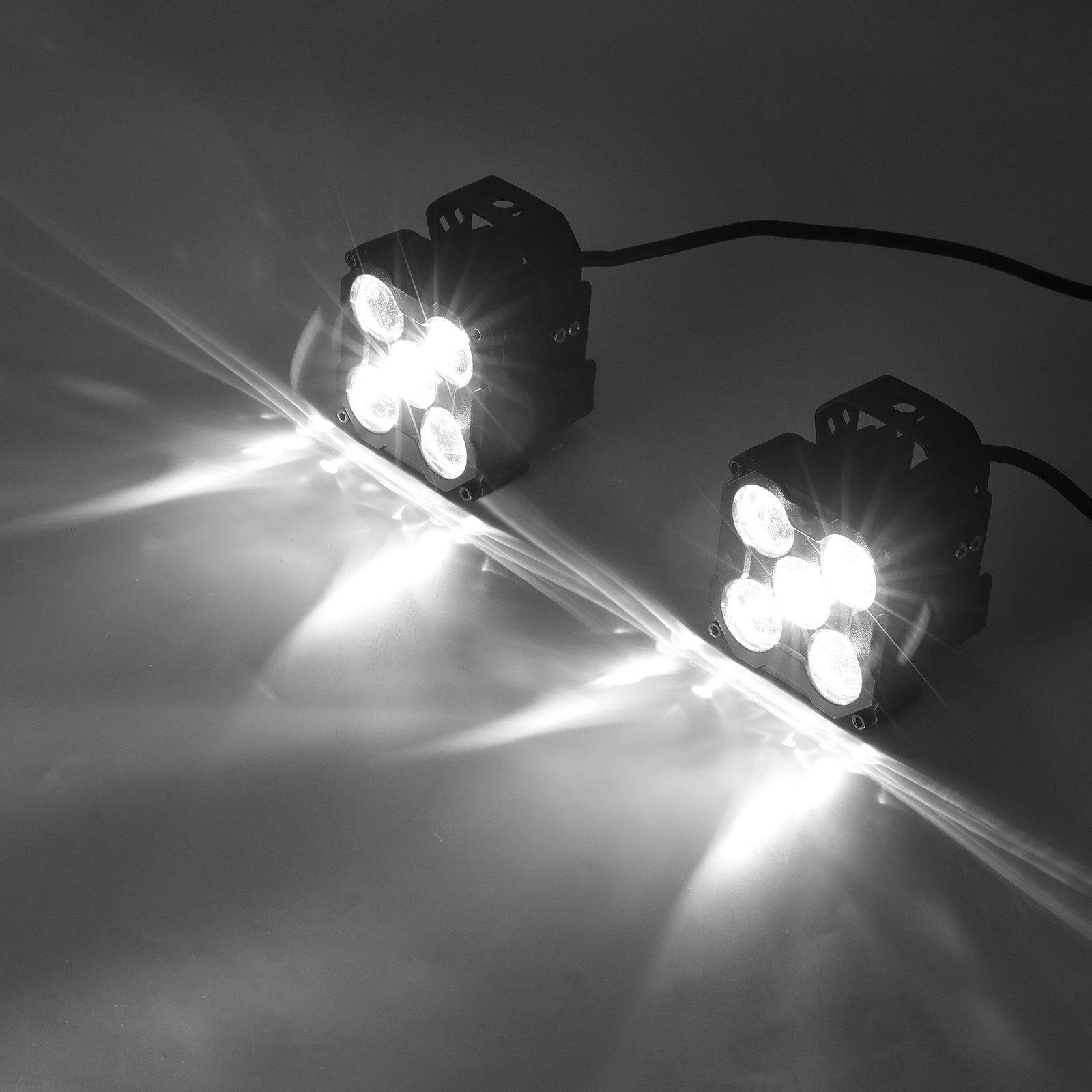 3.5" 170W LED Pod Lights, Dual Color White & Amber Off-Road Work Lights for Trucks and SUVs