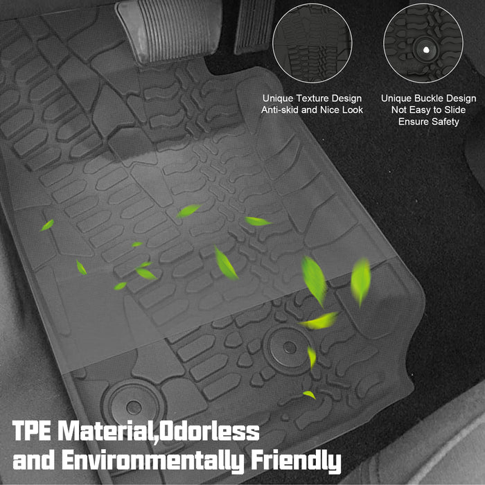 14-18 Jeep Wrangler JK 2-Door Jeep Front & Rear Floor Mats
