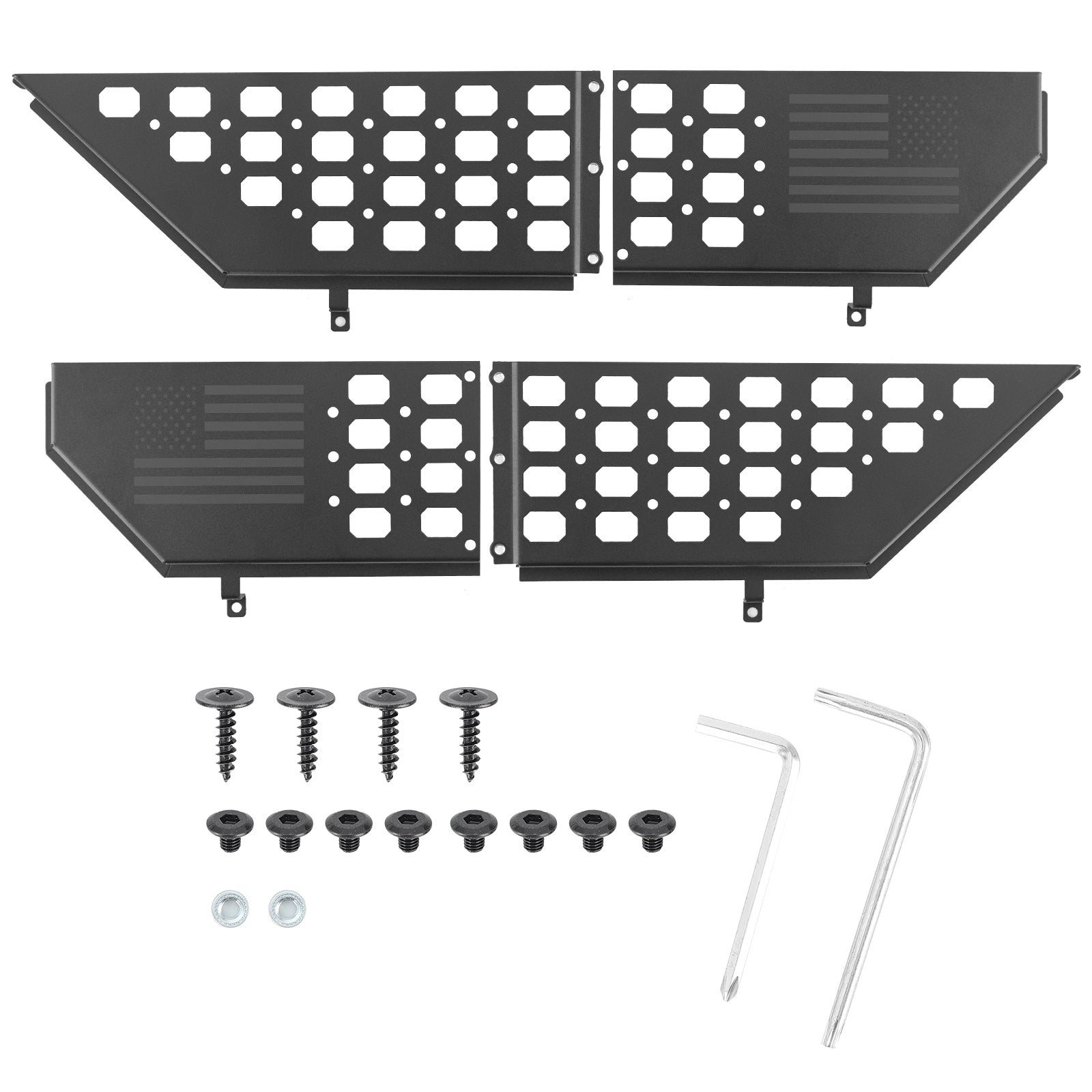 Jeep Wrangler Metal Front Door Storage Box for (2018-Present) Jeep Wrangler JL JLU 4XE and Gladiator JT (2PCS)