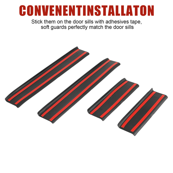 Ford Bronco Door Sill Scuff for 2021-2025 Bronco 4-Door 4 PCS (Not for Bronco 2-Door and Bronco Sport)