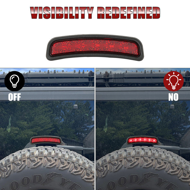 Spare Tire-Mounted LED Third Brake Light for 2021–2026 Ford Bronco (Non-Sport)