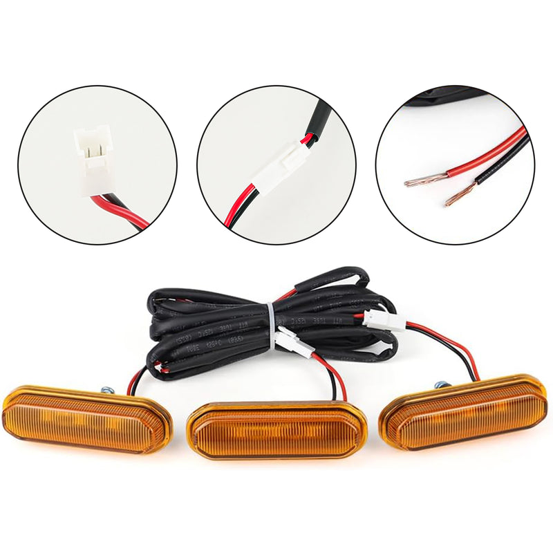 LED Front Grille Lights (3-Pack) for 2021-2024 Bronco Sport (Stock Grille)