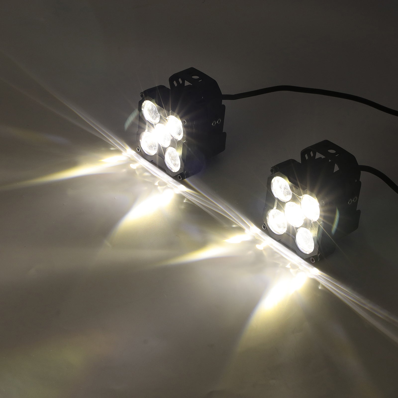 3.5" 170W LED Pod Lights, Dual Color White & Amber Off-Road Work Lights for Trucks and SUVs