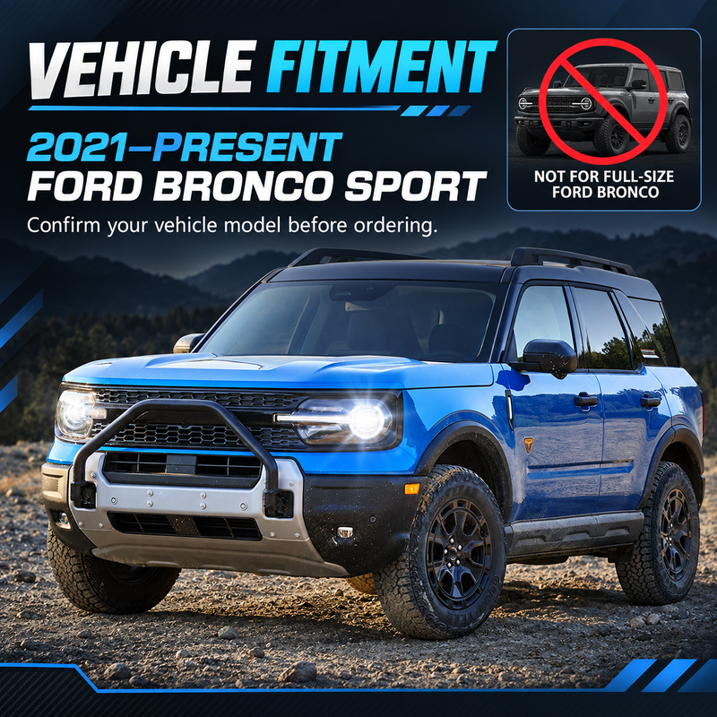 LED Headlight Assemblies with DRL & Turn Signals for 2021–Present Ford Bronco Sport (Pair)