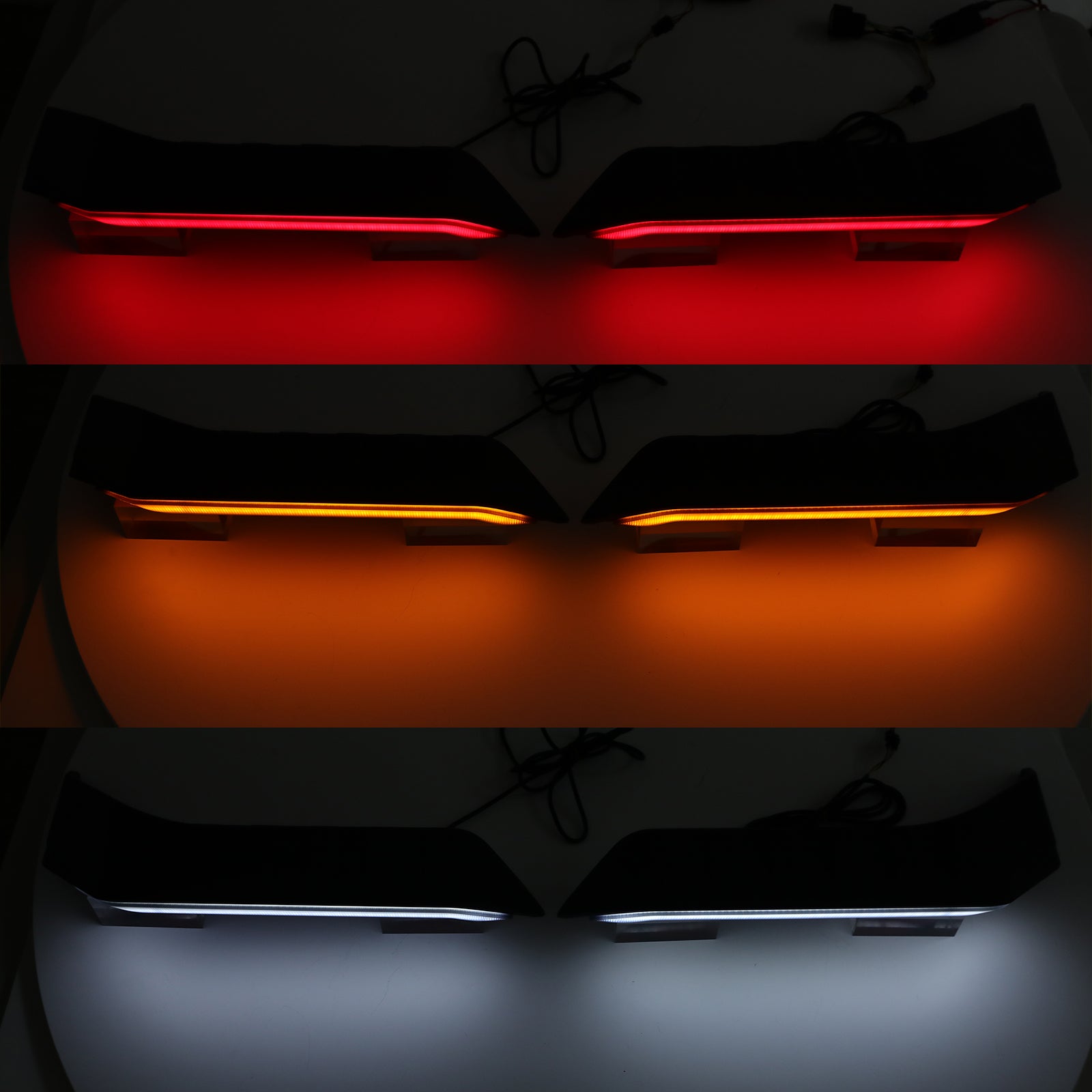 Jeep Multi-Function LED High Mount Rear Roof Lights for 2018-2026 Jeep Wrangler JL JLU 4xe (2Pcs/Set)