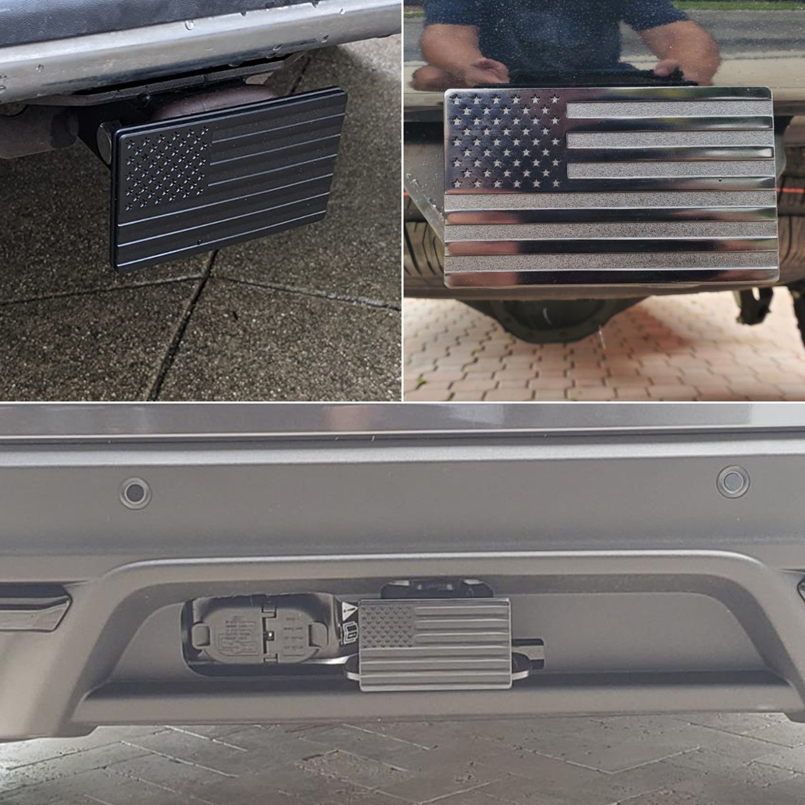 Premium Metal Trailer Hitch Cover for 2" Receivers with Locking Pin - Durable & Stylish