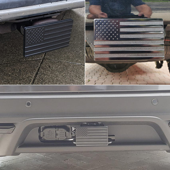 Premium Metal Trailer Hitch Cover for 2" Receivers with Locking Pin - Durable & Stylish