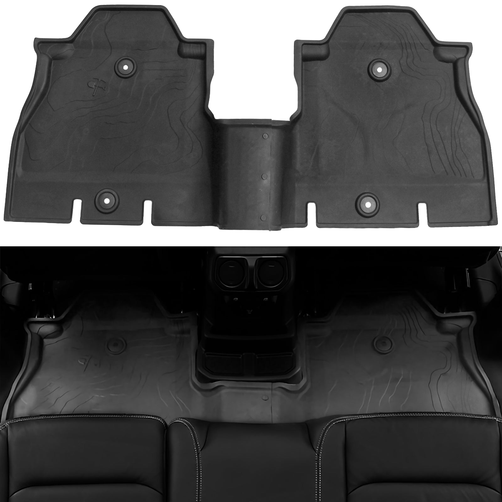 '18-'26 Jeep Wrangler JLU 4-Door Front & Rear TPE Floor Mats
