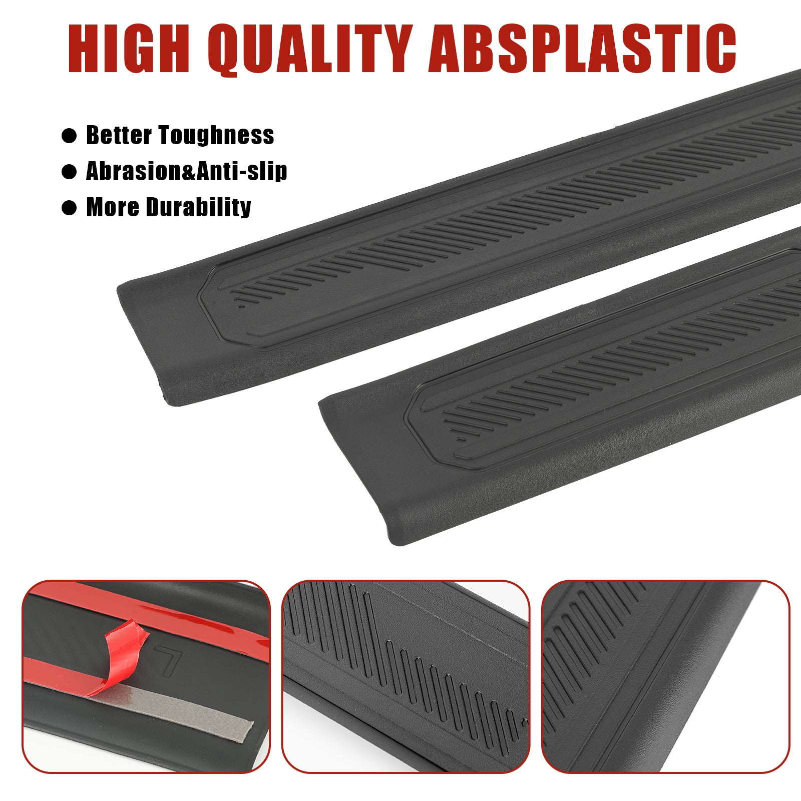 Ford Bronco Door Sill Scuff for 2021-2026 Bronco 4-Door 4 PCS (Not for Bronco 2-Door and Bronco Sport)