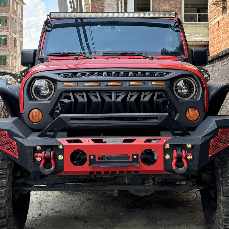 Jeep Renegade Grille with Lights for 2007-2018 Jeep Wrangler JK JKU