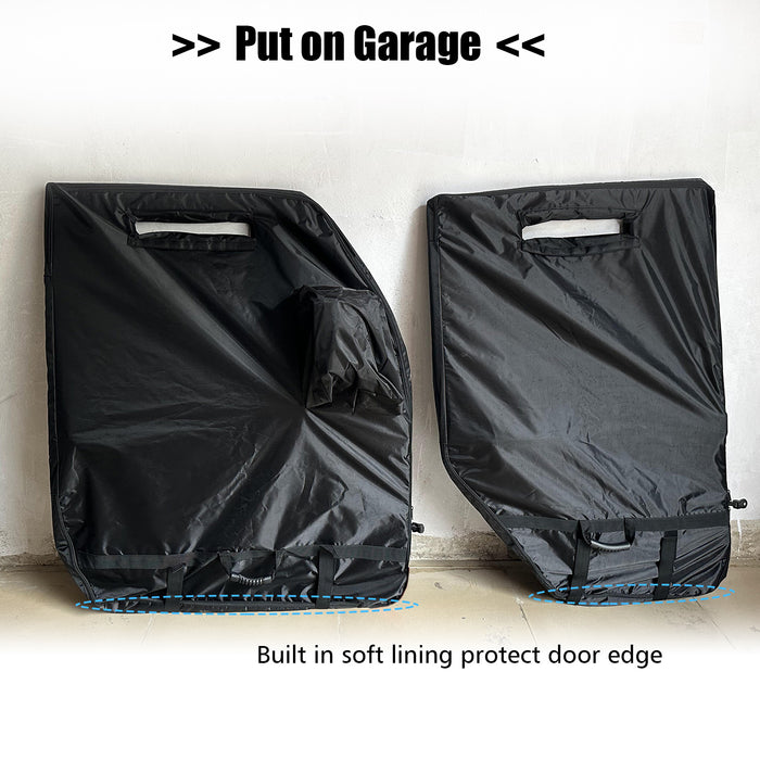 Jeep Hard Door Storage Bag 2PCS/4PCS for 1976-2024 Jeep Wrangler JK JL JKU JLU YJ TJ Jeep Gladiator JT