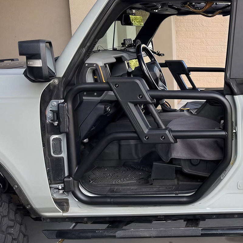 Ford Bronco Carbon Steel Matte Surface Tube Doors for 2021-2026 Ford Bronco 2-Door (2PCS)