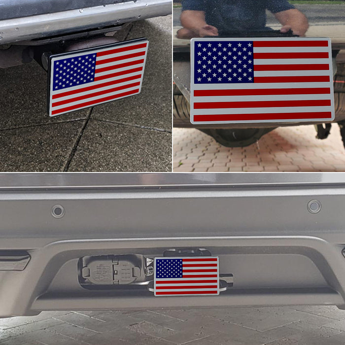 Premium Metal Trailer Hitch Cover for 2" Receivers with Locking Pin - Durable & Stylish