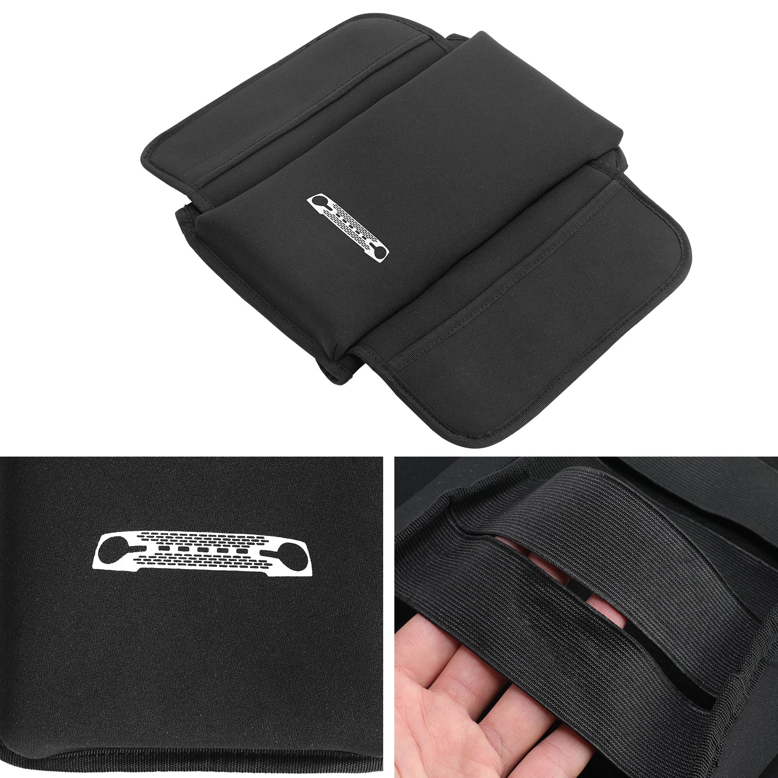Center Console Armrest Cover with Side Pockets for 2021+ Ford Bronco