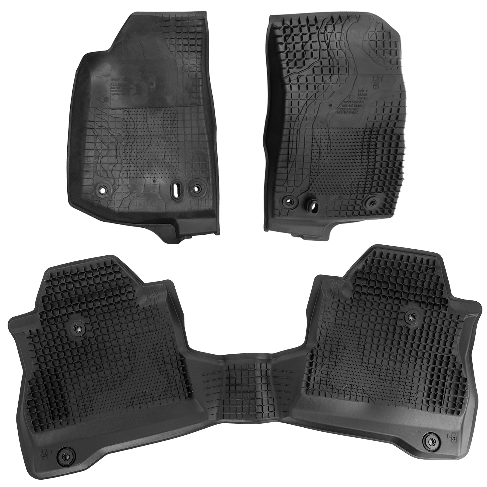 2019-2026 Jeep Gladiator JT TPE Front & Rear Floor Mats