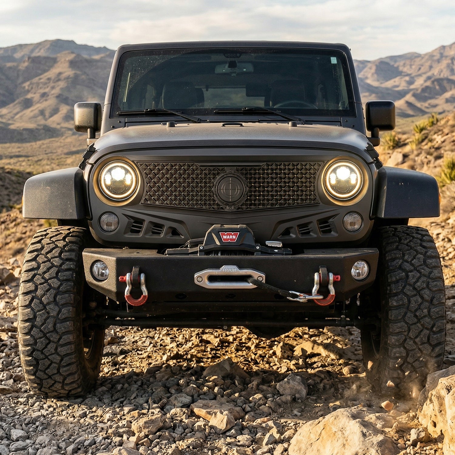 Aggressive Siege Style Grille for Jeep Wrangler JK JKU 2-4 Door (07–18)