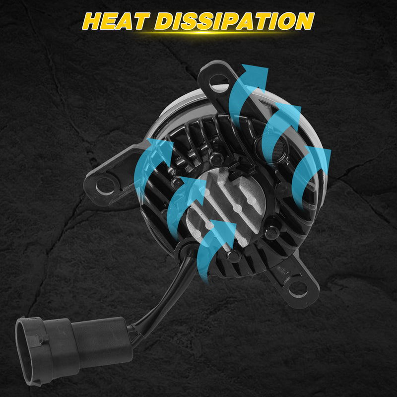 LED Fog Lights for 2021–2026 Ford Bronco Sport | Direct Replacement Bumper Fog Lamps (Pair)