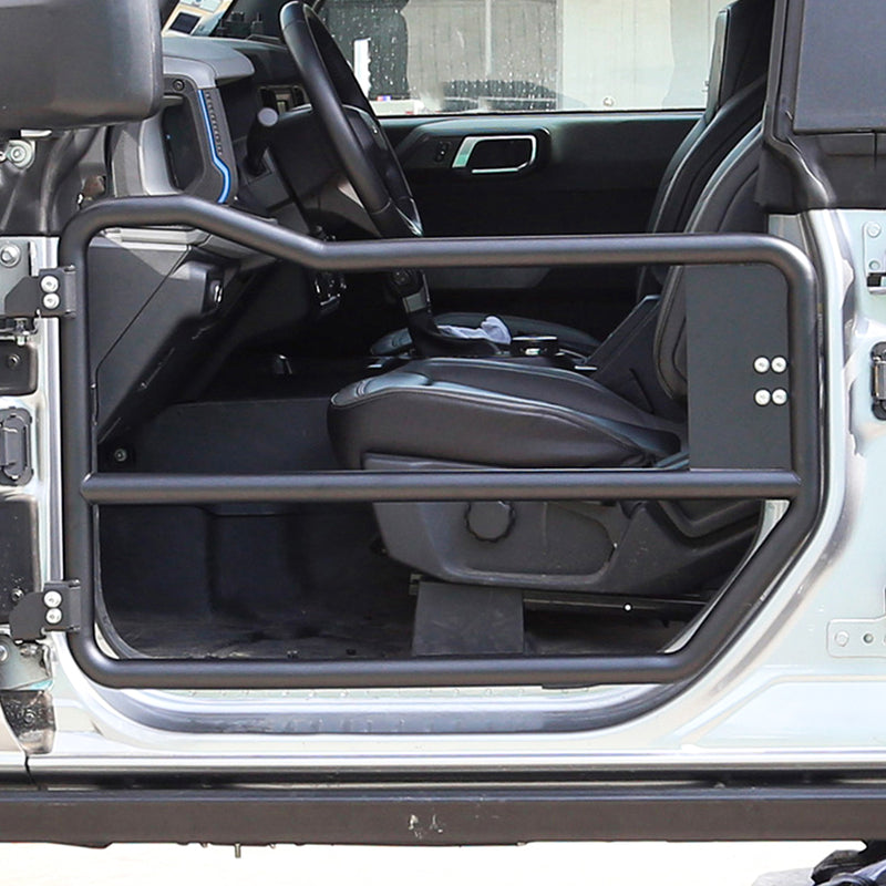 Ford Bronco Carbon Steel Matte Surface Tube Doors for 2021-2025 Ford Bronco 2-Door (2PCS)