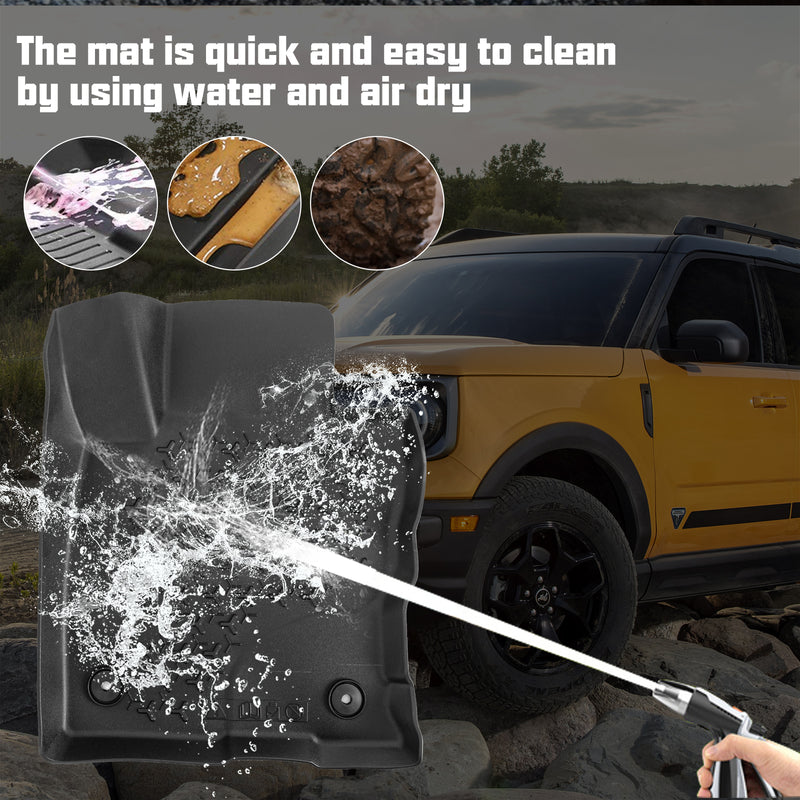 Ford Bronco Sport All Weather TPE Front & Rear Floor Mats