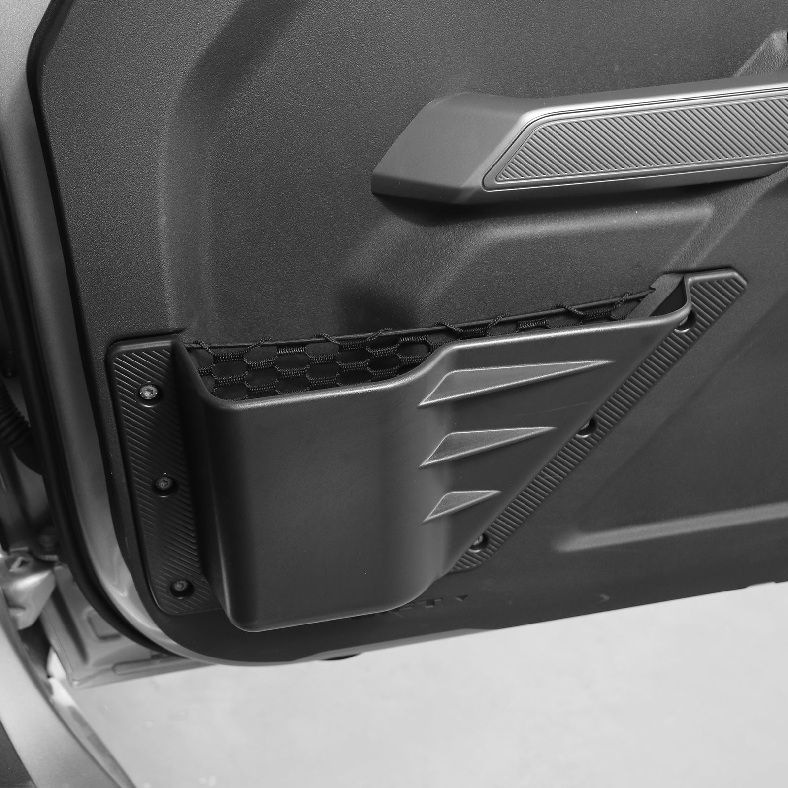 Front Door ABS TPE and Carbon Steel Storage Box Expansion for 2021+ Ford Bronco 2-4 Door
