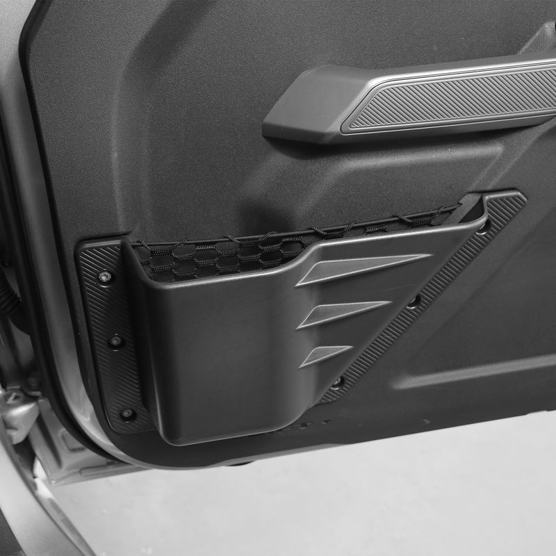 Front Door ABS TPE and Carbon Steel Storage Box Expansion for 2021+ Ford Bronco 2-4 Door
