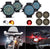 Sunpie Harley Motorcycle Light 1156 & 1157 LED Turn Signal Flat Style + Smoked Lens for Harley, White and Amber, Red