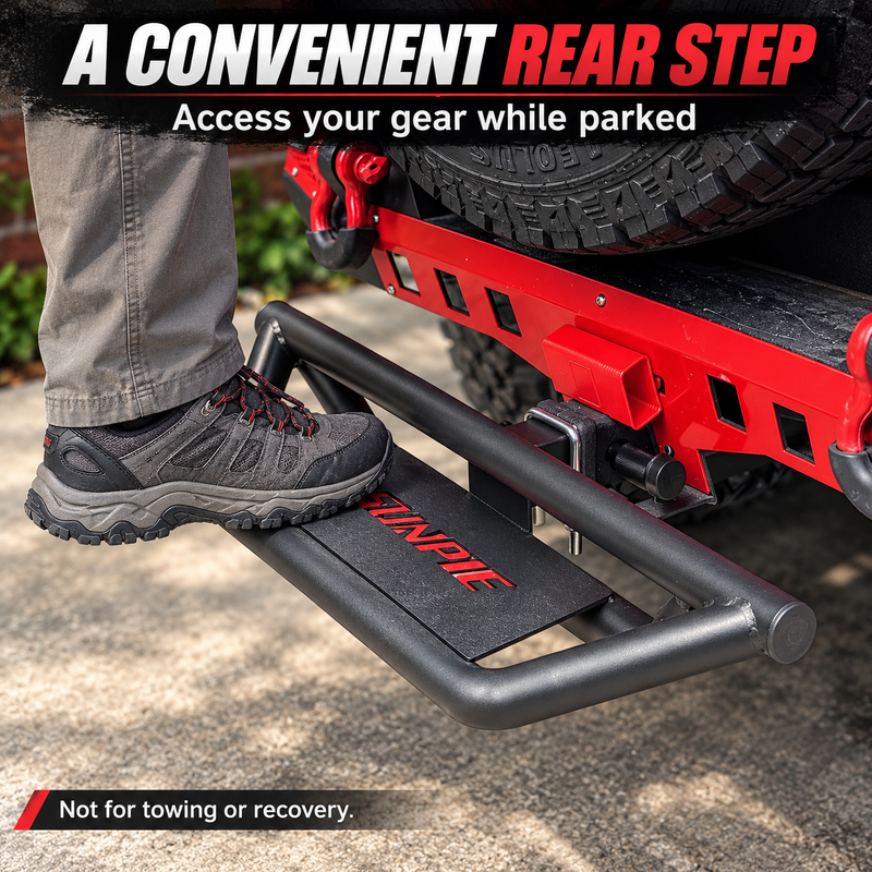 2" Hitch Step for Jeep Wrangler, Gladiator & Ford Bronco