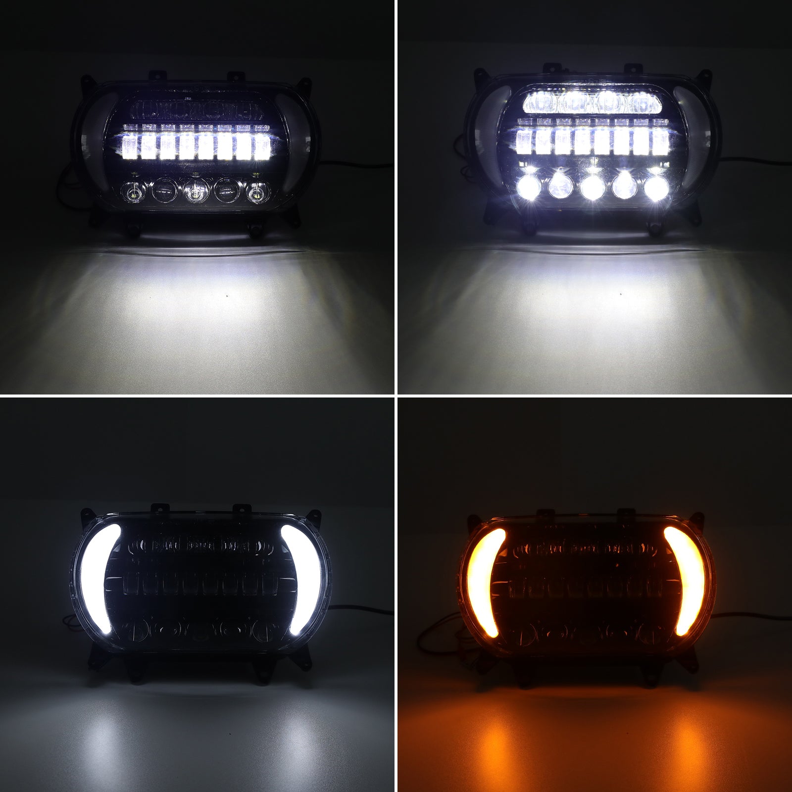 LED Headlight Assembly for Harley Road Glide 2015–2026 | Black Lens with DRL & Turn Signals