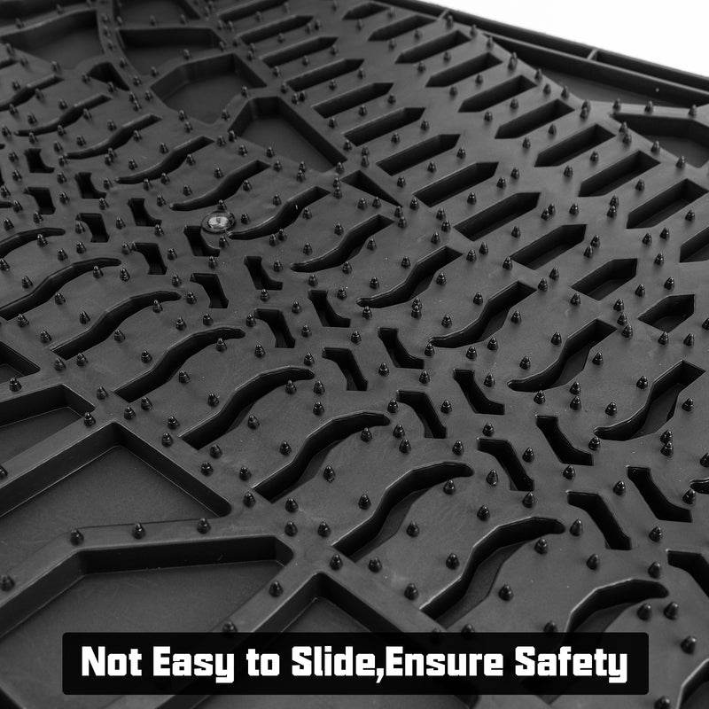 '07-'13 Jeep Wrangler JK 2-Door with Texture TPE Front & Rear Floor Mats